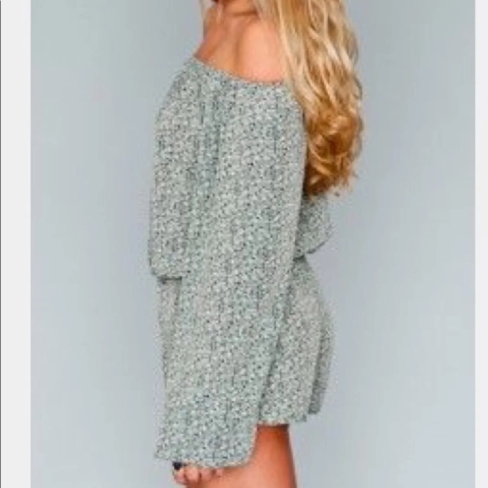 Show Me Your MuMu Blue-Grey Romper in Small